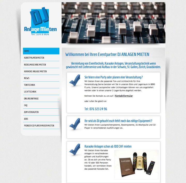 Eventpartner DJ ANLAGEN MIETEN