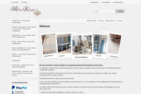 WohnKlunker - autorisierter deutscher Händler der Chalk Paint Kreidefarbe von Annie Sloan