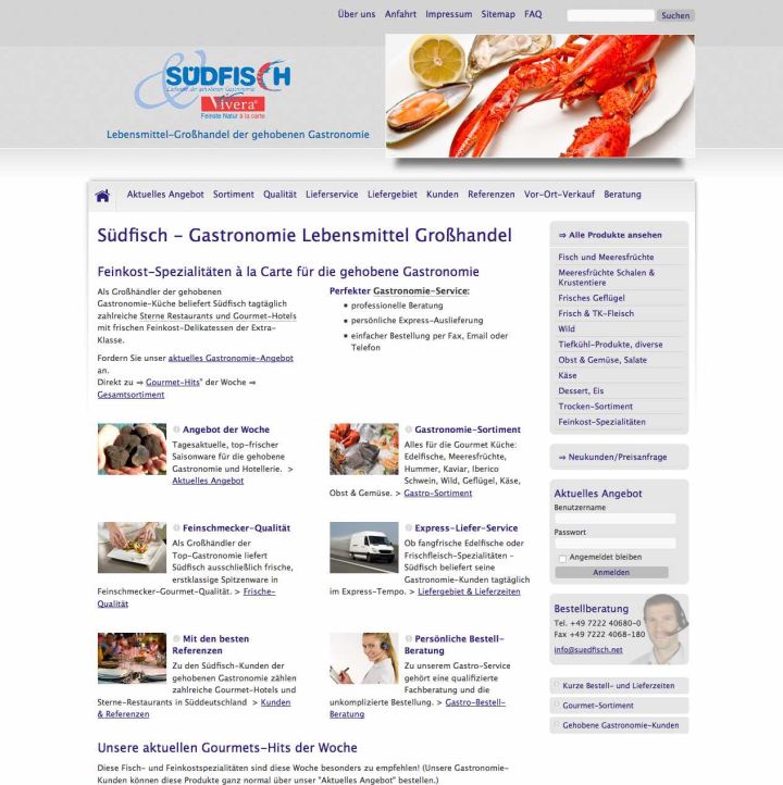 Südfisch - Gastronomie Lebensmittel Großhandel
